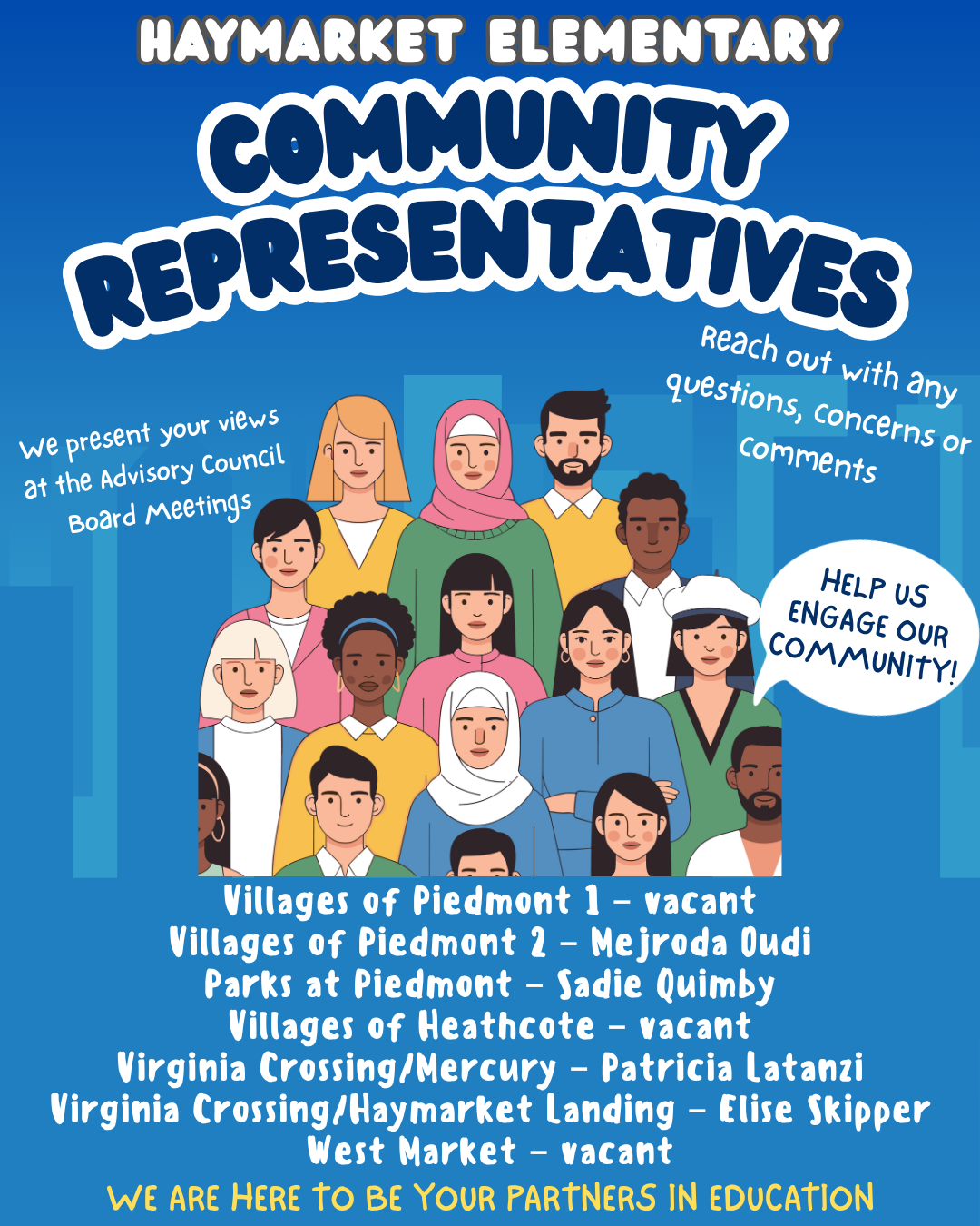 community representatives flier