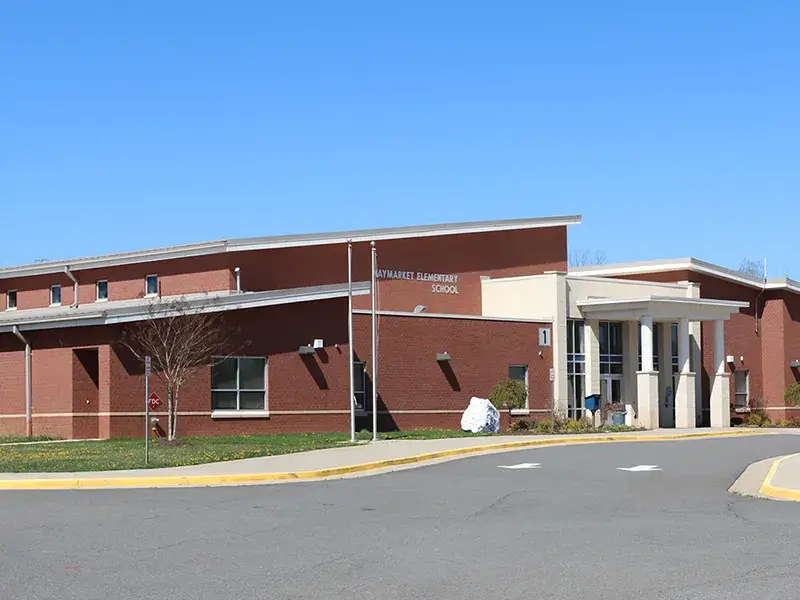 Haymarket Elementary School entrance