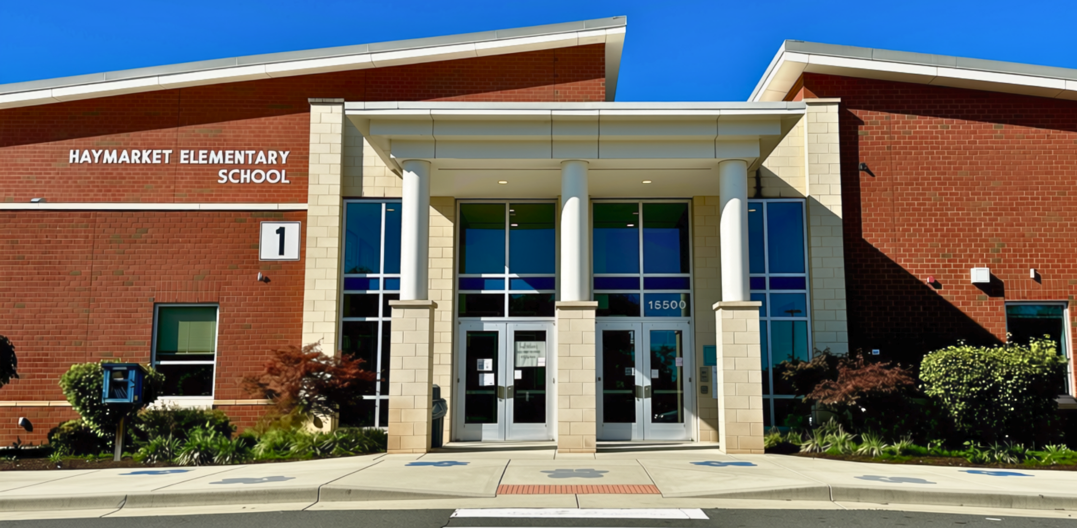 Haymarket Elementary School entrance