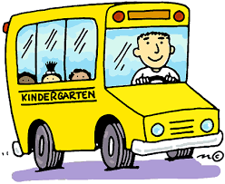 KIds riding on a bus